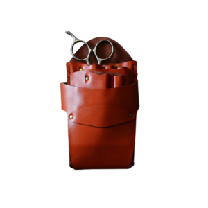 Premium Leather Hairstylist Holster: Protect 5 Hair Shears